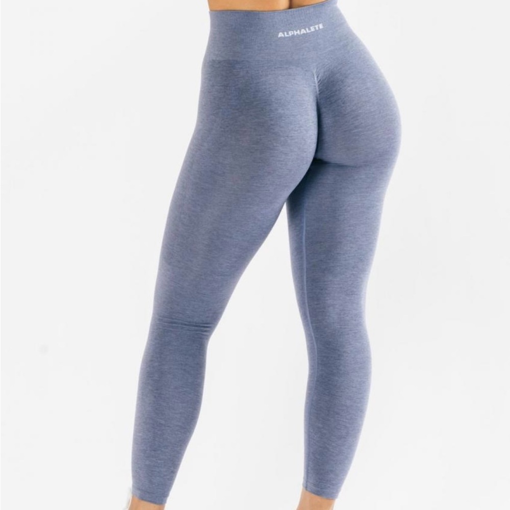 Alphalete Seamless Heather Slate Leggings